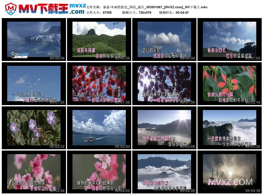 秦嘉-冬雨的思念_国语_流行_MD501067